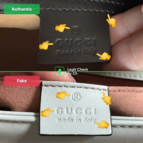 Gucci Marmont bag authentication check